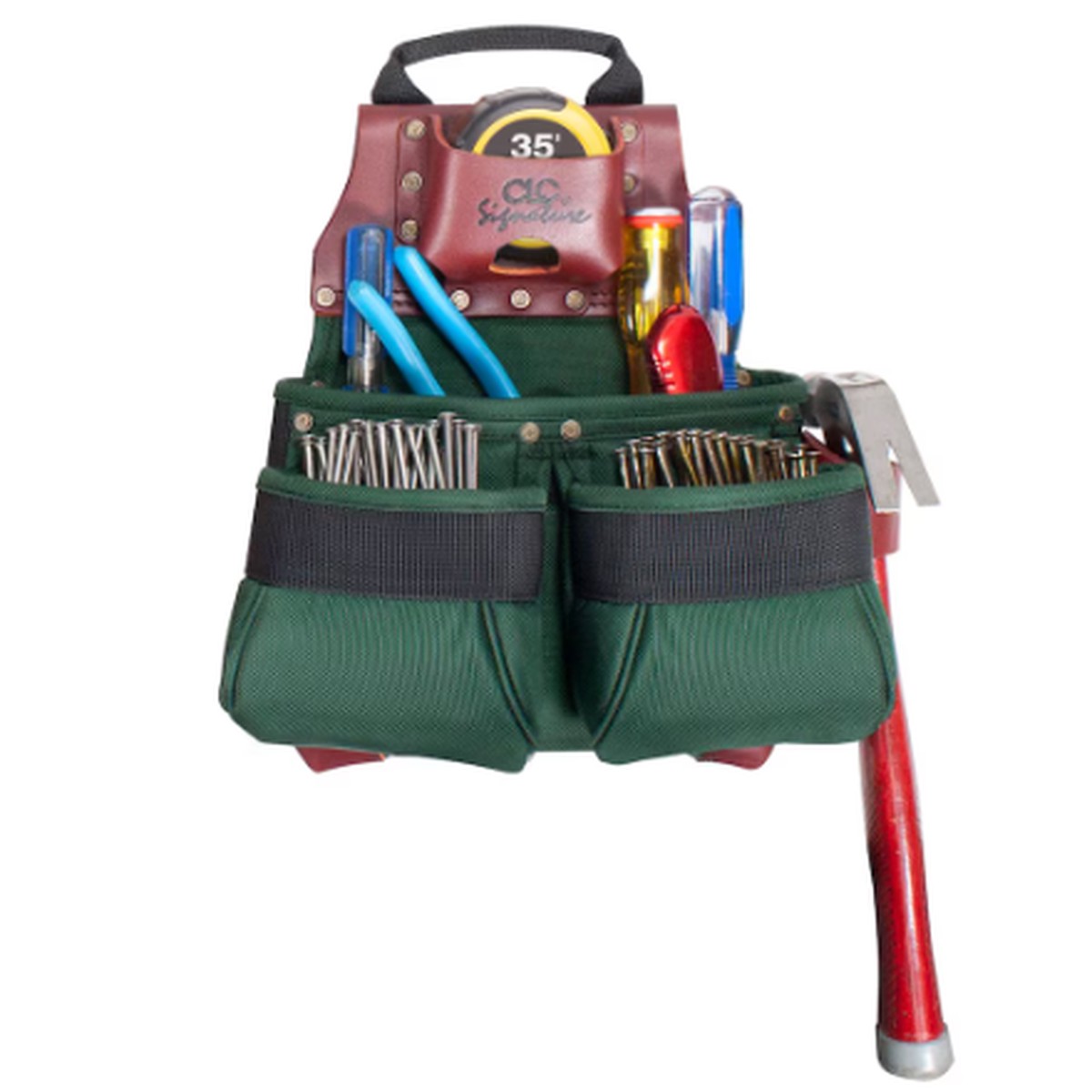 Tool Bag - Kuny's 10 Pocket Construction Worker's Ballistic Nylon Nail & Tool Bag, 51838