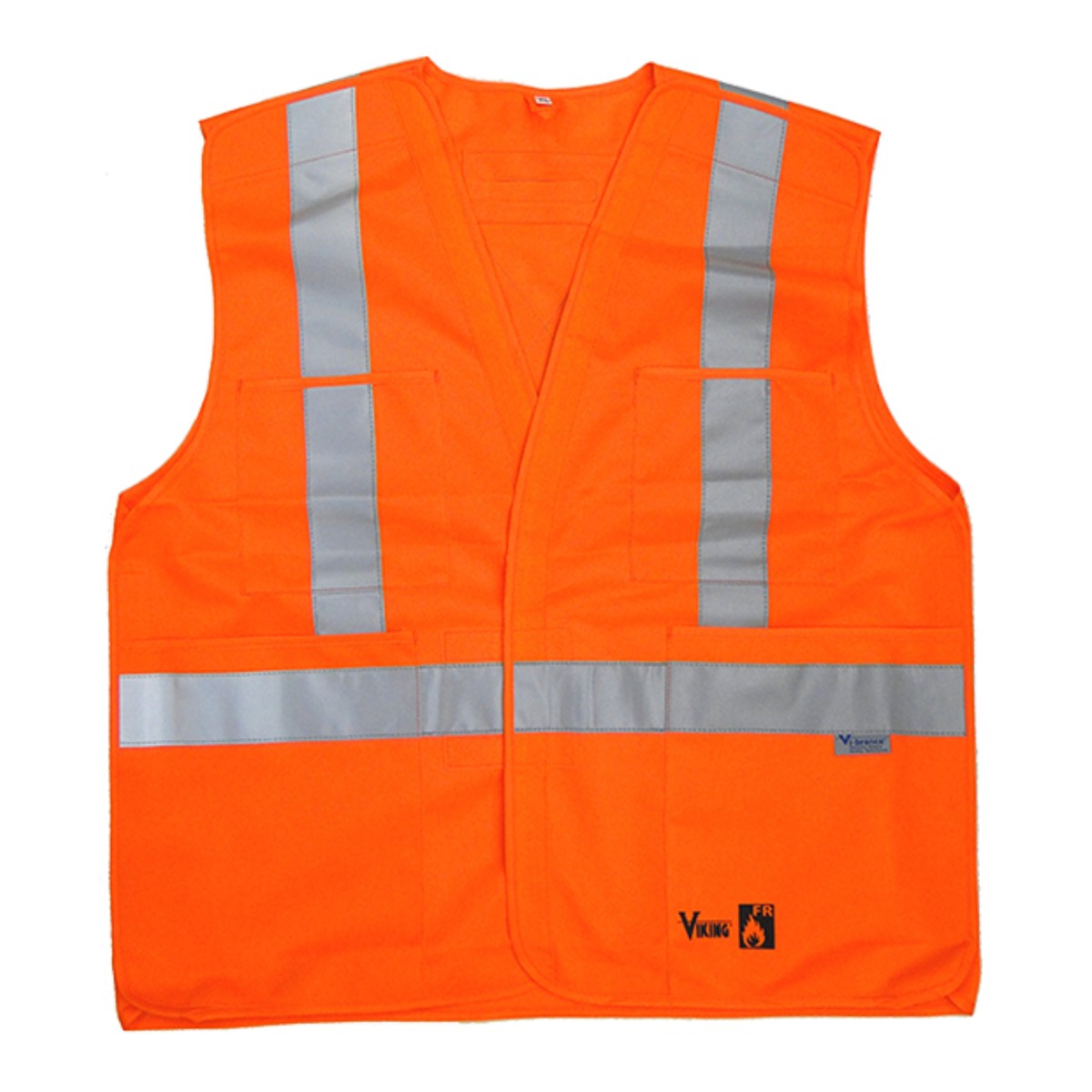 Safety Vest - Viking Hi-Viz Orange FR Vest, 6136FR