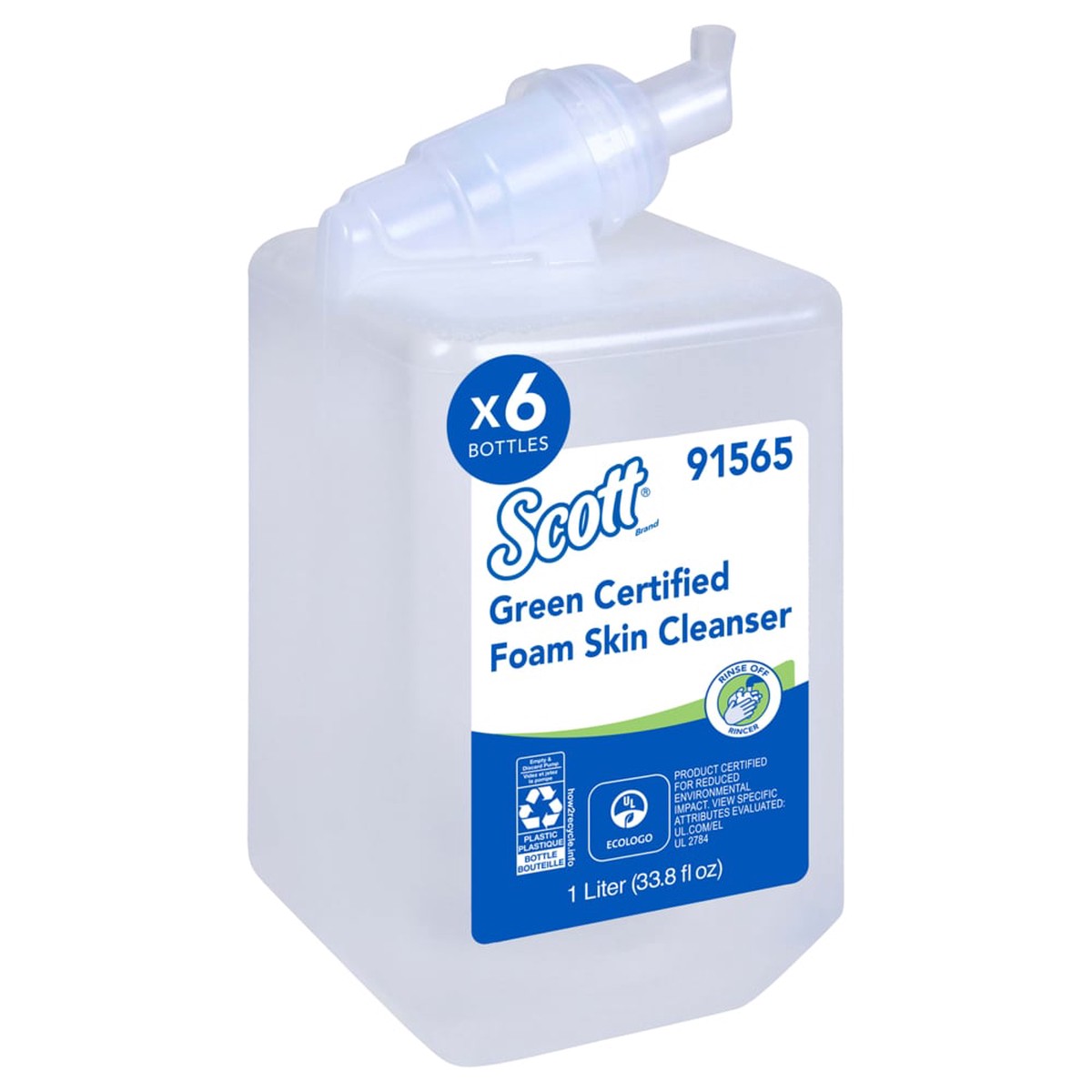 Soap - Scott Green Certified Foam Skin Cleanser (1 L - Case of 6), 91565