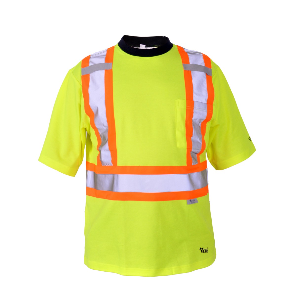 T-Shirt - Viking Hi-Viz Safety Cotton Lined T-shirt, 6000