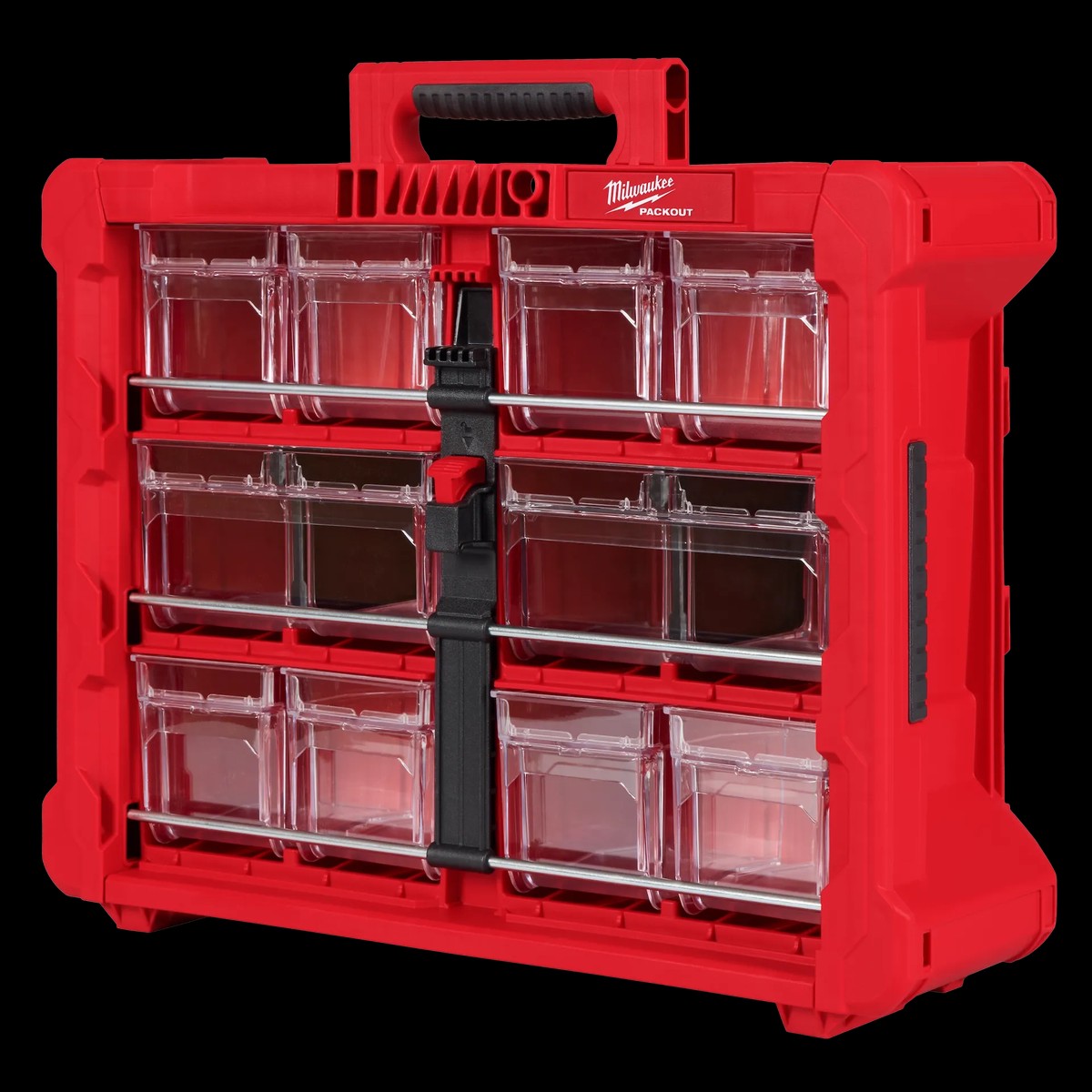 Tool Storage - Milwaukee PACKOUT Tilt Bin Organizer, 48-22-8433