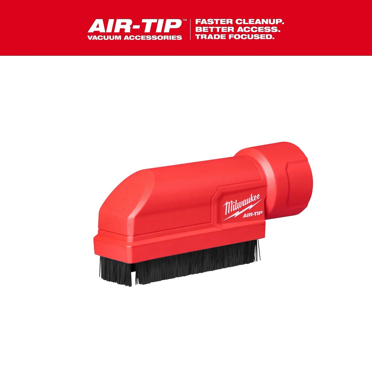 Vacuum Accessories - Milwaukee AIR-TIP Boiler Coil Cleaning Brush Tool, 49-90-2046
