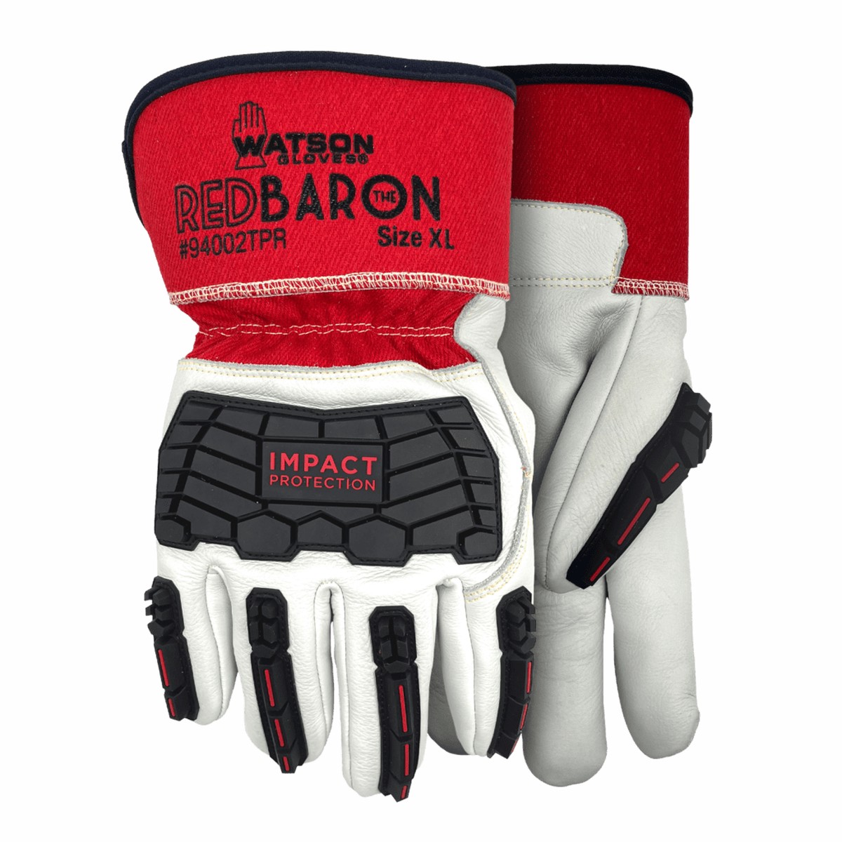 Anti Impact Gloves - Watson Gloves Red Baron Impact Gloves, 94002TPR
