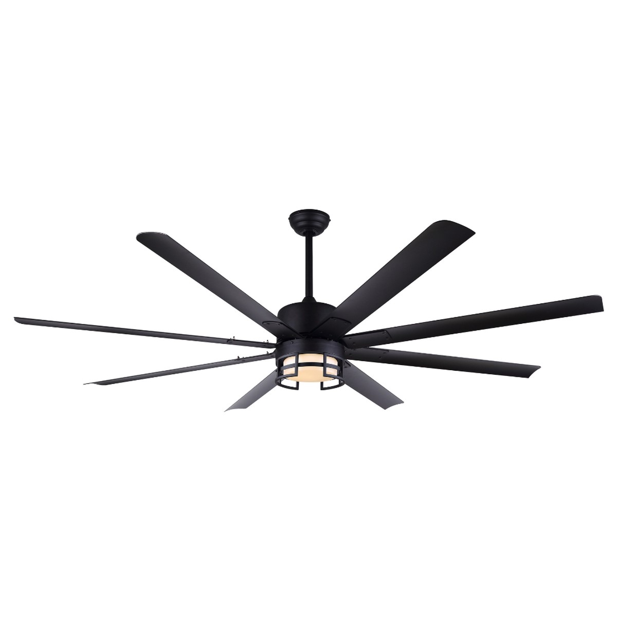 Ceiling Fan - Canarm EZRA Matte Black 72" Outdoor Ceiling Fan, CP72EZR8BK-W