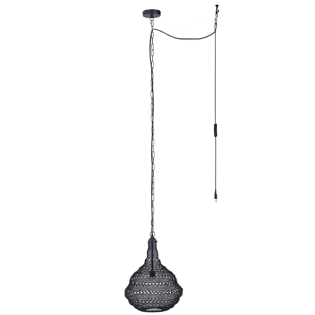 Ceiling Light - Canarm AGRA Swag Pendant Light, IPL2178B01BK