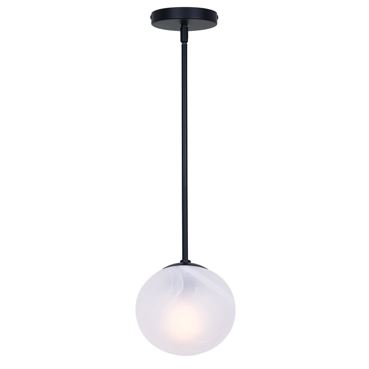 Ceiling Light - Canarm MACKENNA Matte Black Pendant Light, IPL1229A01BK