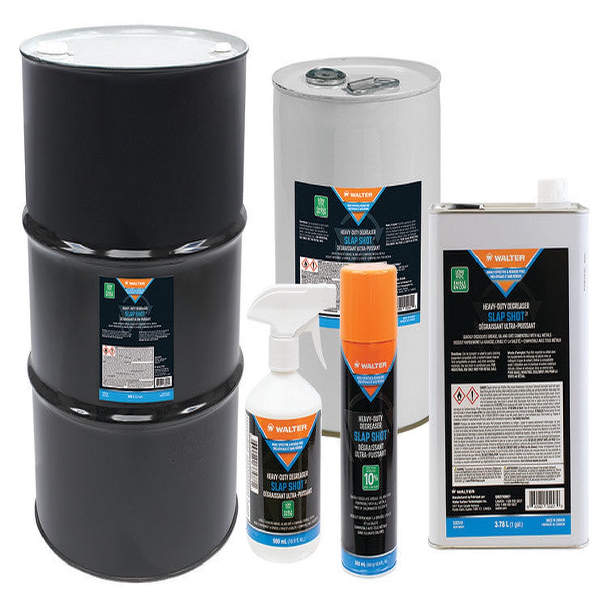 Degreaser - Walter SLAP SHOT Low Voc Degreaser, Various Sizes, 53C51