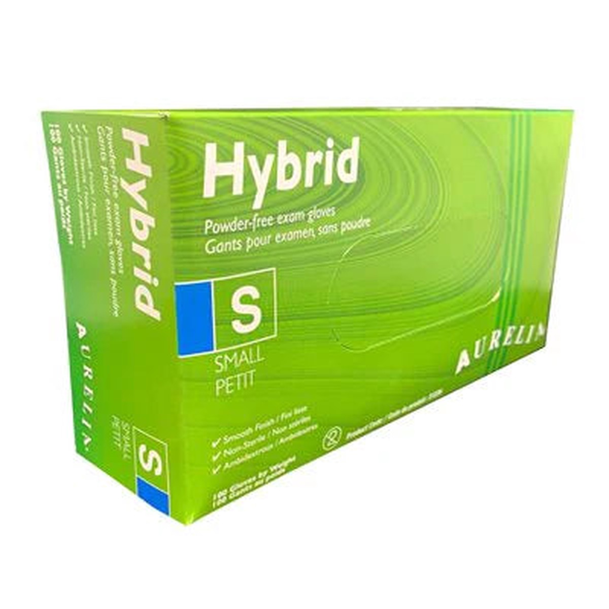 Disposable Gloves - Aurelia Hybrid Vinyl & Nitrile Exam Gloves, 4 mil (Box of 100), 51229