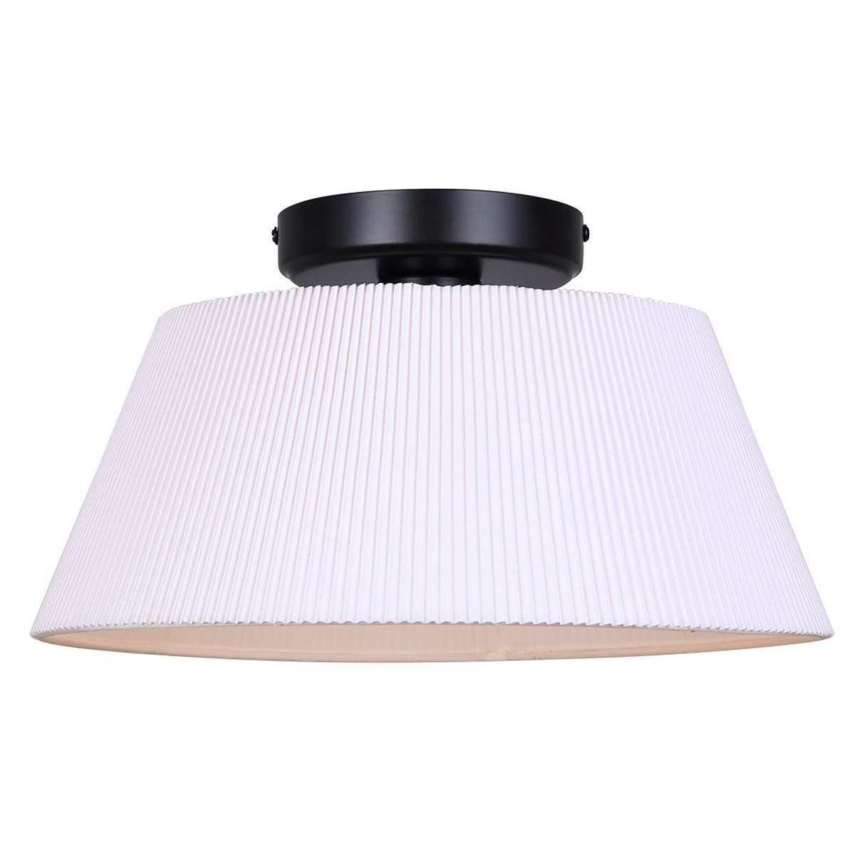 Flush Mount - Canarm ASPEN Matte Black Flush Mount, IFM1201A13BK