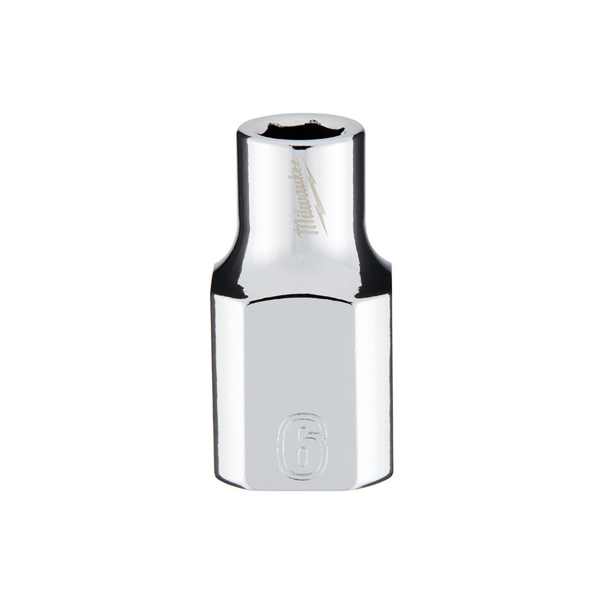 Socket - Milwaukee 3/8" Drive Metric 6-Point Socket Socket with FOUR FLAT Sides, Various Sizes, 45-34-90 / 45-34-80
