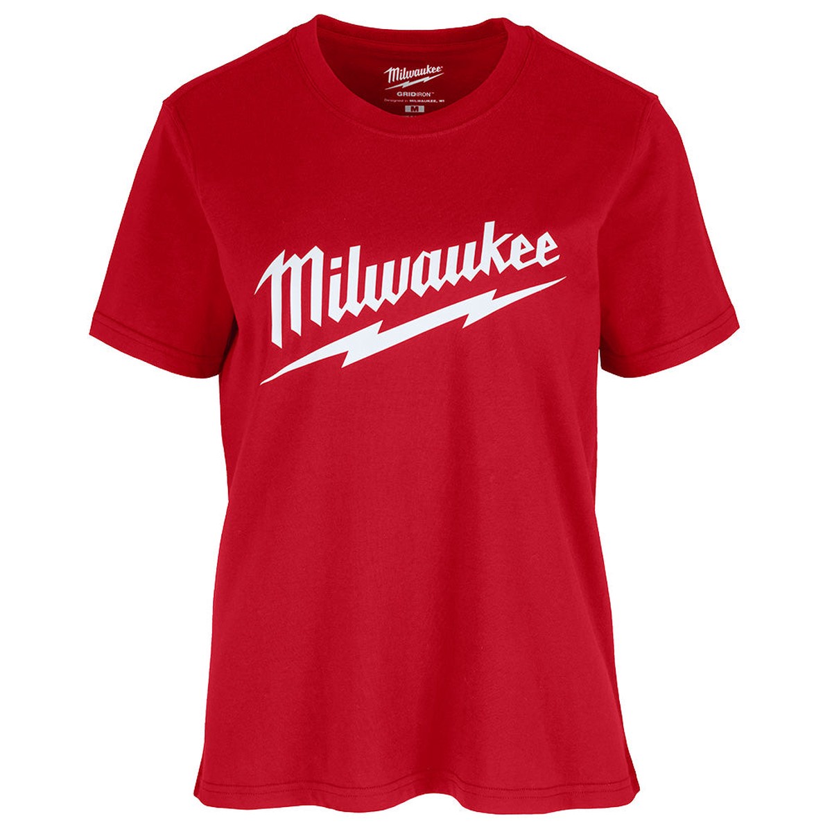 T-Shirt - Milwaukee Women's GRIDIRON Red Logo Tee, F453R