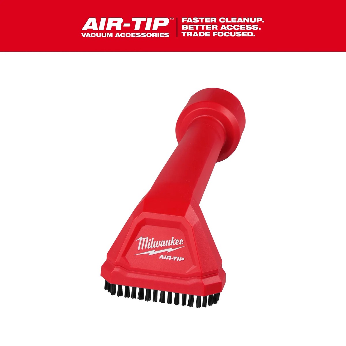Vacuum Accessories - Milwaukee AIR-TIP Automotive Detail Brush, 49-90-2043