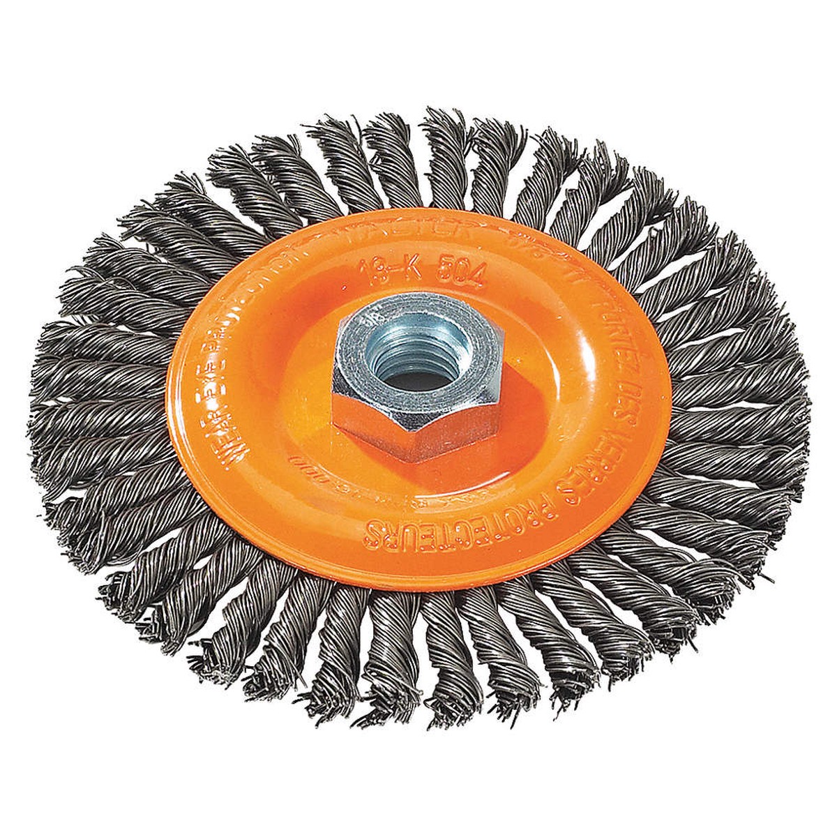 Wire Brush - Walter Stringer Bead Wire Wheel Brush 6 x 1/4 x 5/8-11 for Steel, 13K604