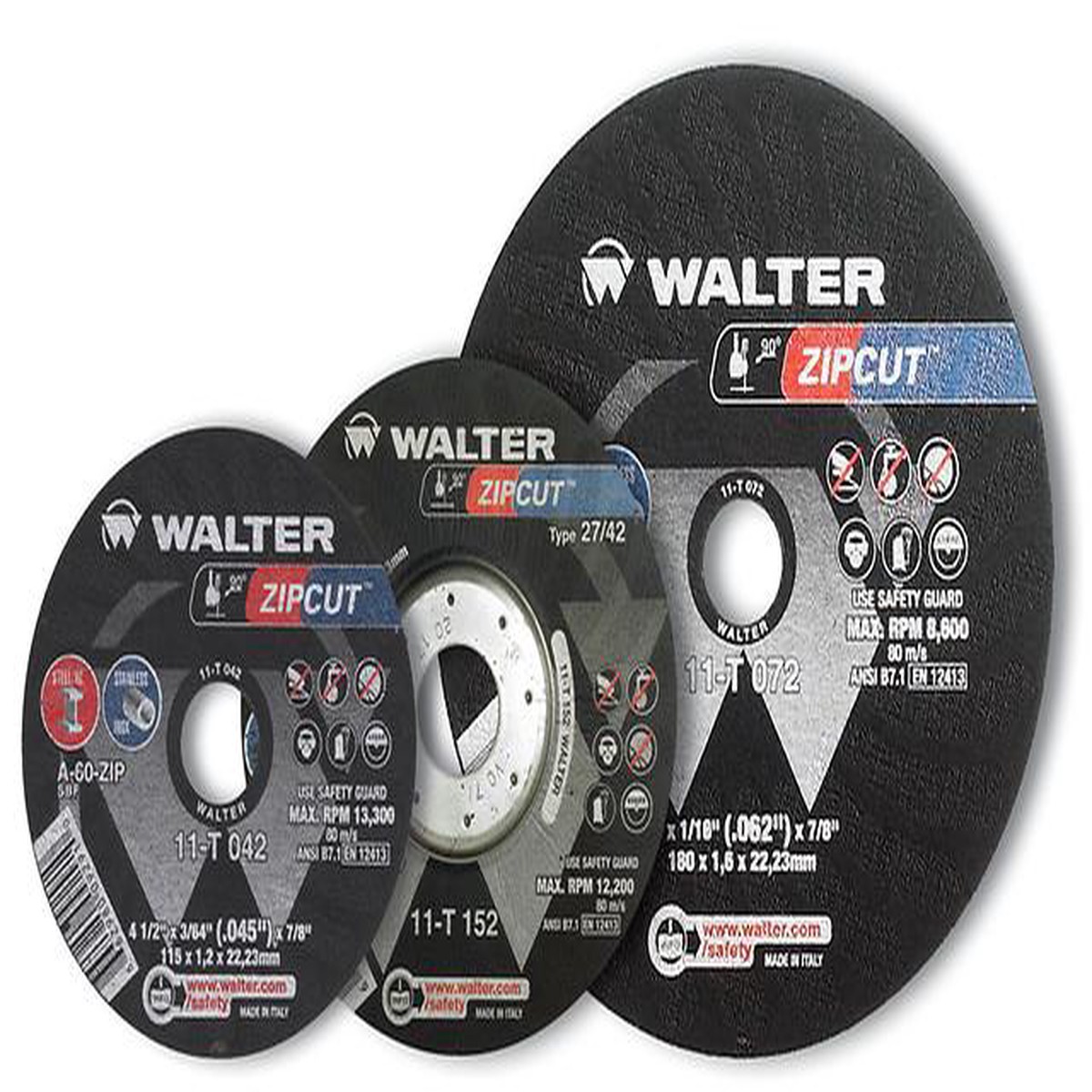 Cutting Wheel - Walter ZIPCUT High Performance Cut-Off Wheel, 11T