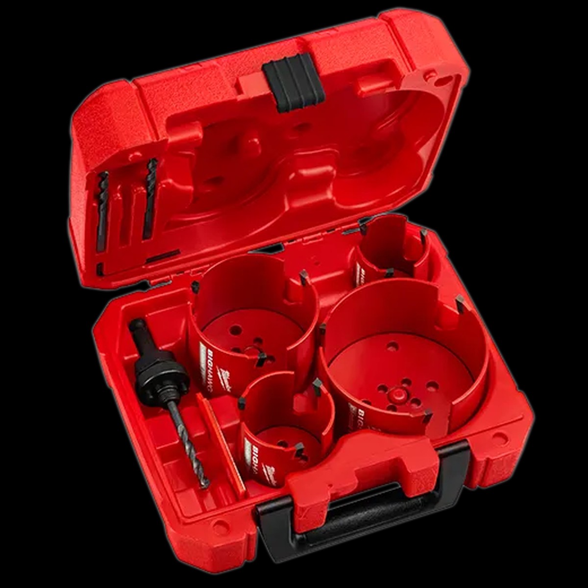 Hole Saw Kit - Milwaukee 8 PC BIG HAWG Carbide Teeth Plumber's Hole Saw Kit, 49-56-9285