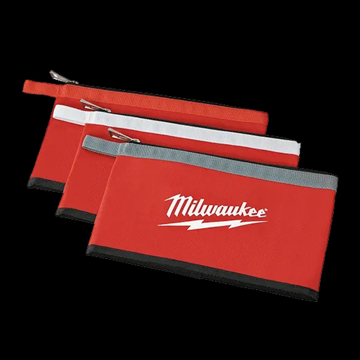 Pouch - Milwaukee 3 Pk Zipper Pouches, 48-22-8193
