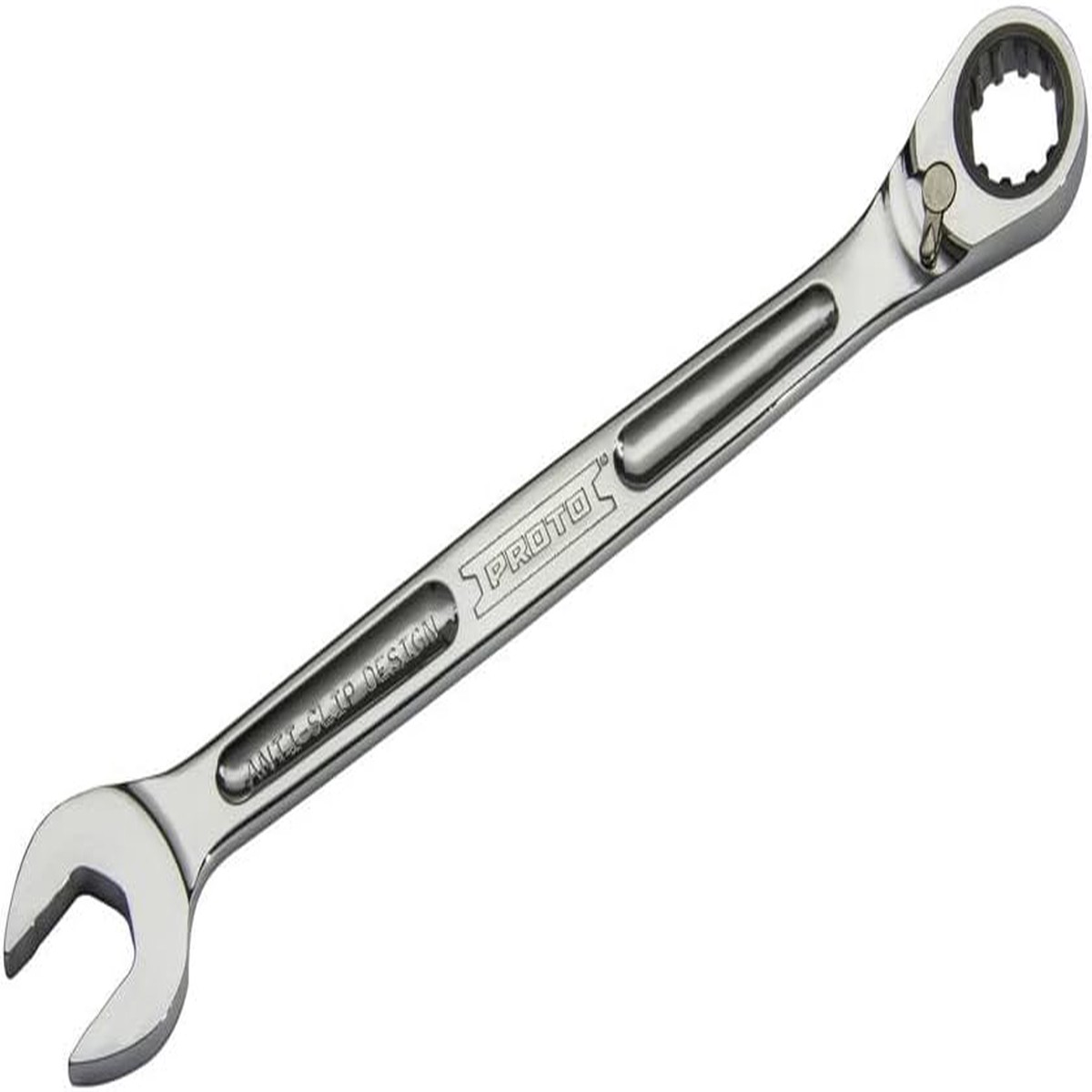Ratcheting Wrench - Stanley Proto Full Polish 12 Point Reversible 9/16-Inch, JSCV18T