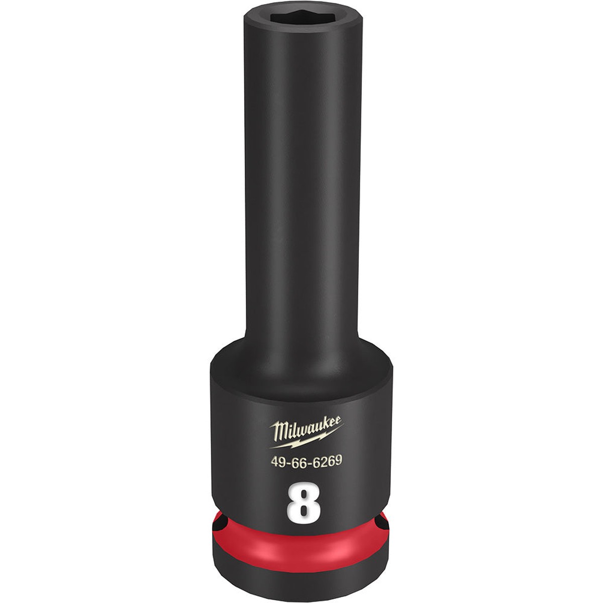 Socket - Milwaukee SHOCKWAVE Impact Duty 1/2"Drive 1-1/8" Standard 6 Point Socket, 49-66-62