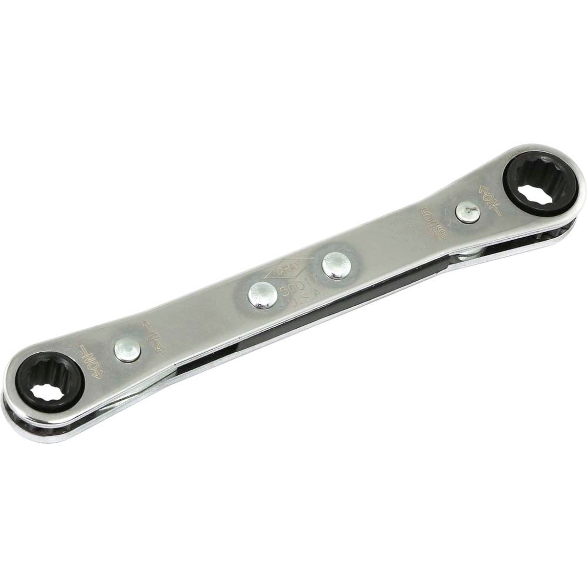 Wrench - Gray Tools SAE Flat Ratcheting Box End Wrenches - 12 Point, Various Sizes, 500