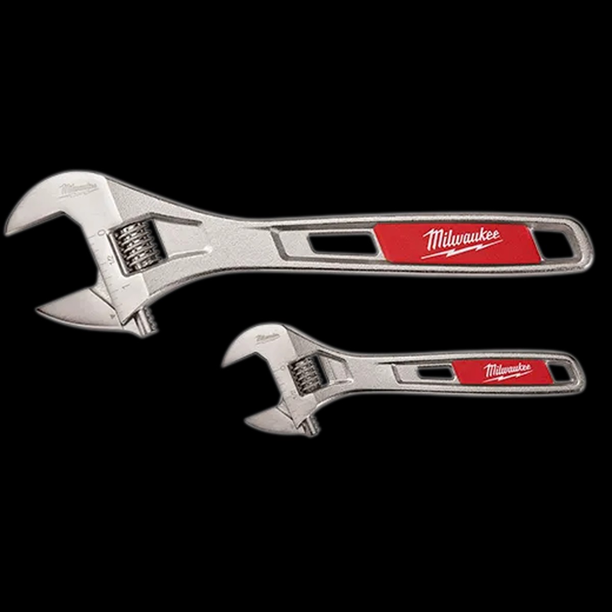 Wrench - Milwaukee 2 Piece Adjustable Wrench Set 6" & 10", 48-22-7400