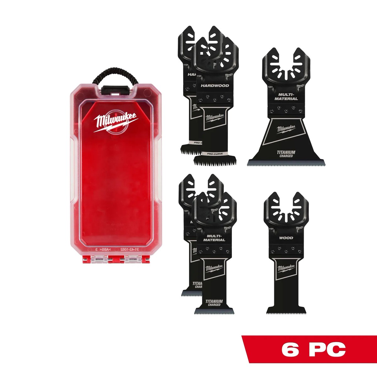 Blade - MILWAUKEE OPEN-LOK Multi-Tool Blade Variety Kit 6PC, 49-10-9112