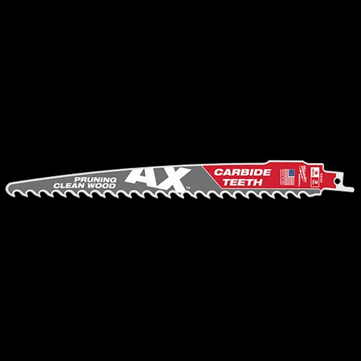 Blades - Milwaukee The AX with Carbide Teeth for Pruning Clean Wood SAWZALL Blades, Various Sizes