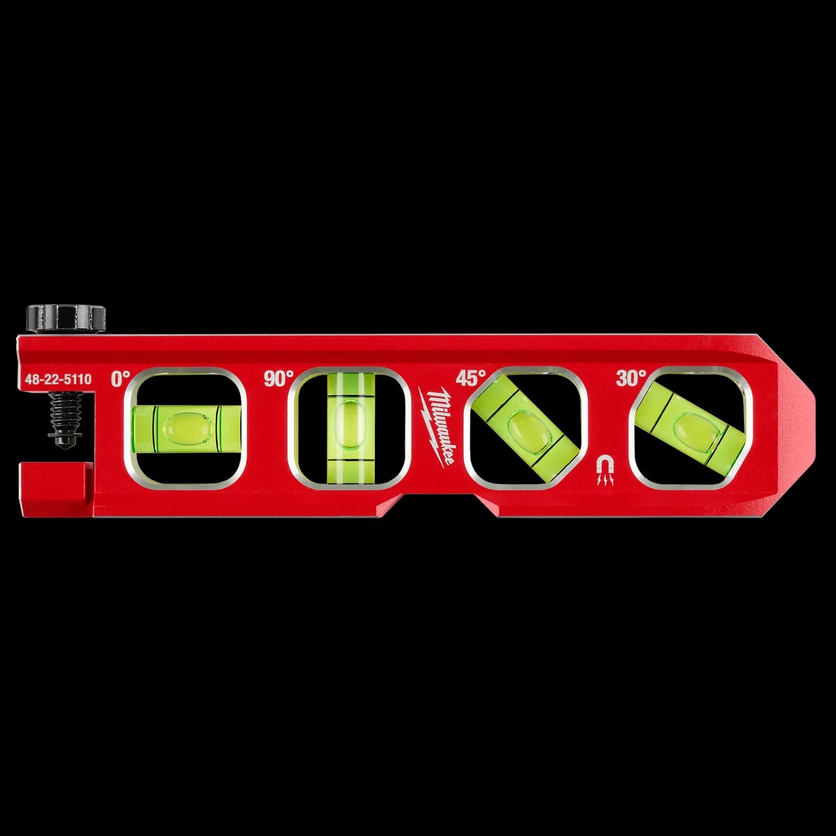 Level - Milwaukee 6.5 Pipe Lock Billet Torpedo Level, 48-22-5110