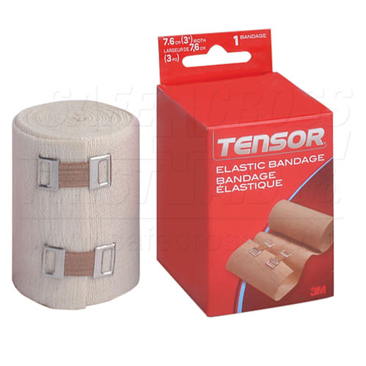 Bandage - Safecross Compression Bandage Tensor 3" x 3-1/3 Yds, 08061
