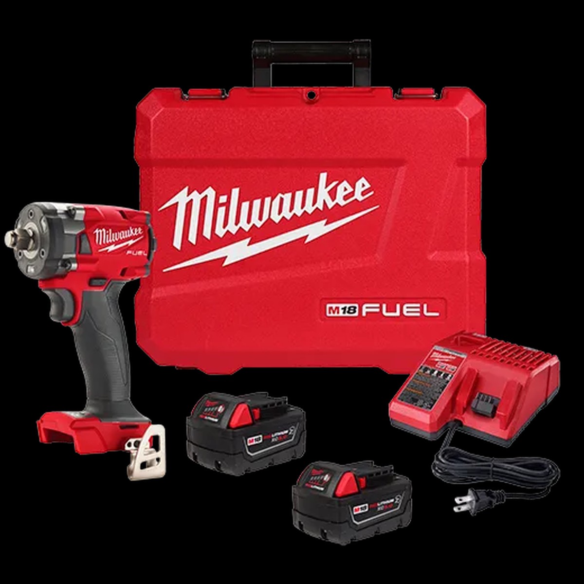 Impact Wrench Kit - Milwaukee M18 FUEL 1/2 " Compact Impact Wrench w/ Friction Ring Kit, 2855-22R