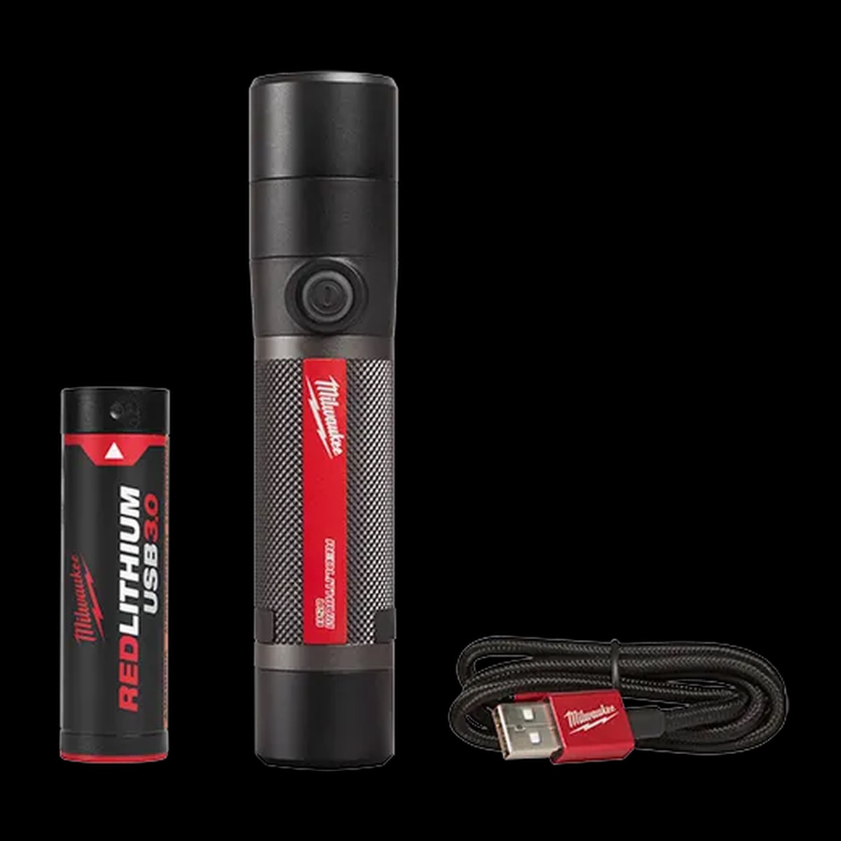 Rechargeable Flashlight - Milwaukee USB Rechargeable 800L Compact Flashlight, 2160-21