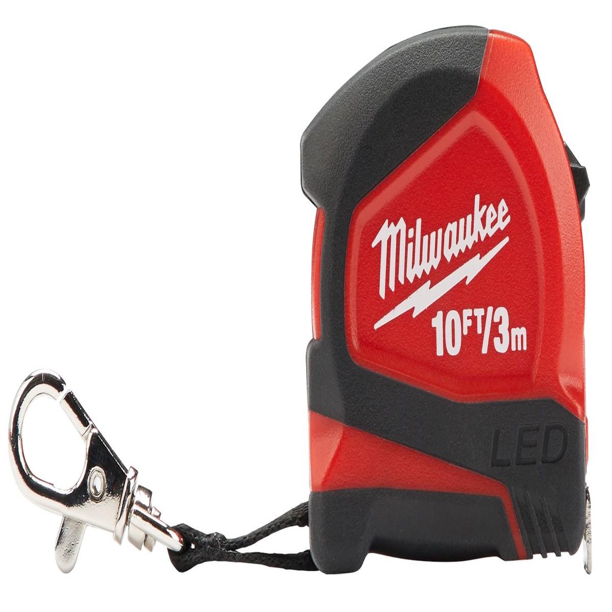 Tape Measure - Milwaukee 10ft / 3m Keychain Tape Measure with LED, 48-22-6601
