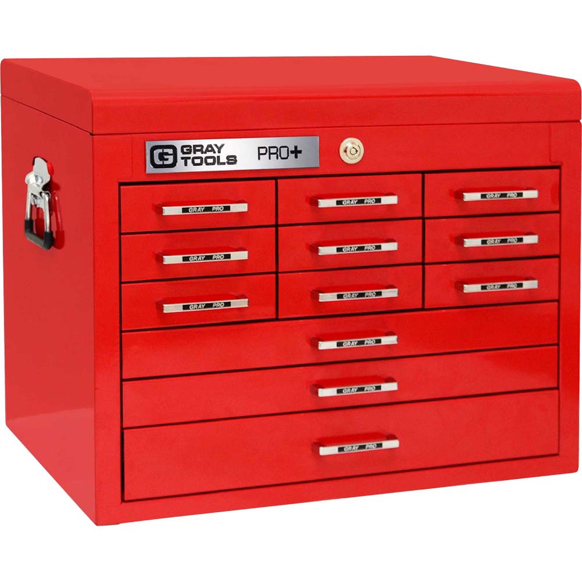 Tool Box - Gray Tools 12 Drawer Top Chest - PRO+ Series Tool Box, 93120