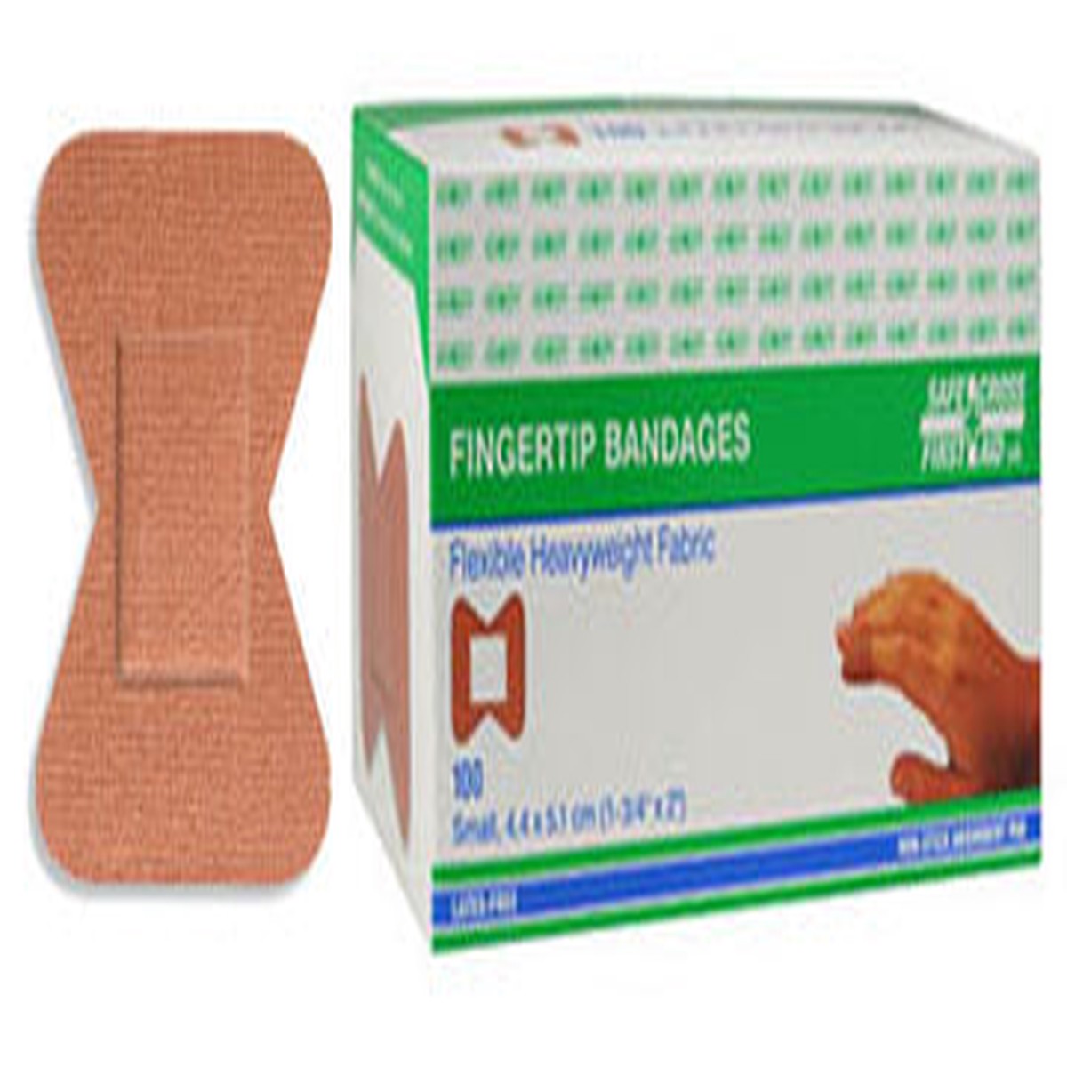 Bandage - Safecross ELASTIC FINGERTIP BANDAGE HEAVYWEIGHT SM 100/BOX, 03454