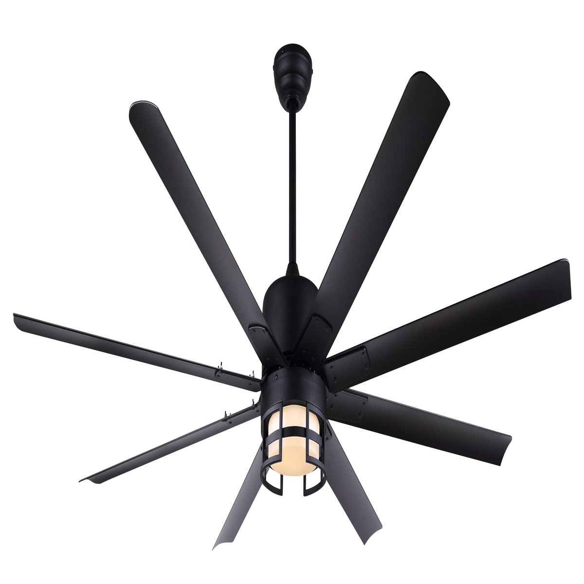Ceiling Fan - Canarm EZRA 72'' Outdoor Ceiling Fan, CF72EZR8BK-W