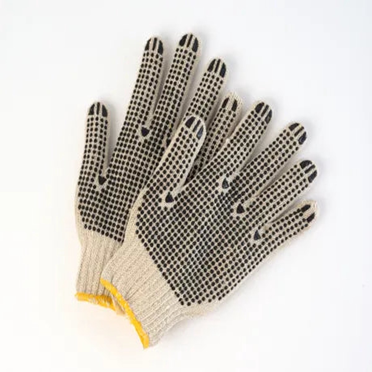 General Purpose Gloves - Wayne Safety Poly/Cotton String Knit Gloves w/Dots on Two Sides, 46I-TS700NPDD