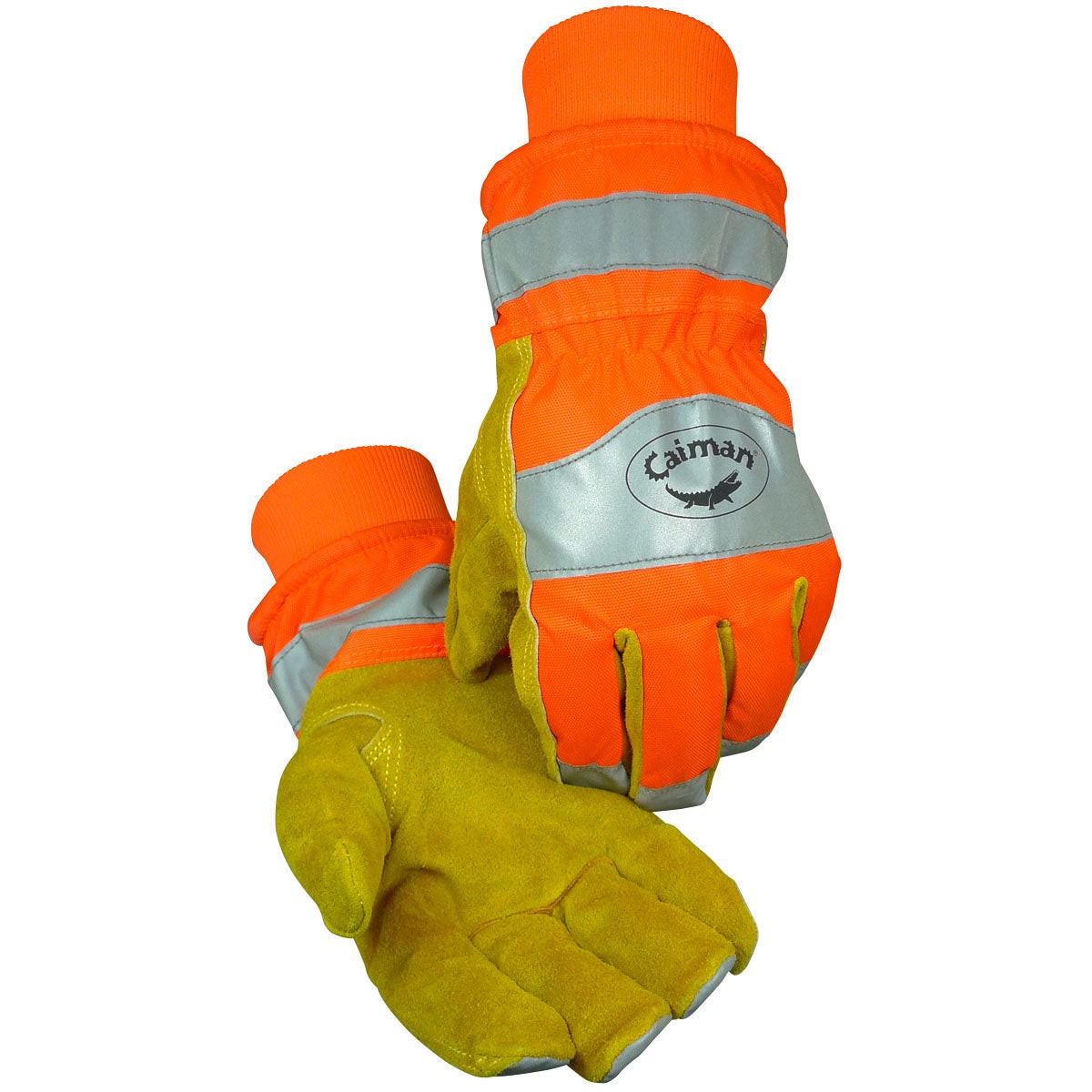 Hi-Vis Gloves - PIP Heatrac Insulation, G-Tek Seamless Hi-Vis Knit Gloves HPPE Blend with Nitrile Grip & TPR Impact Protection, GP1353