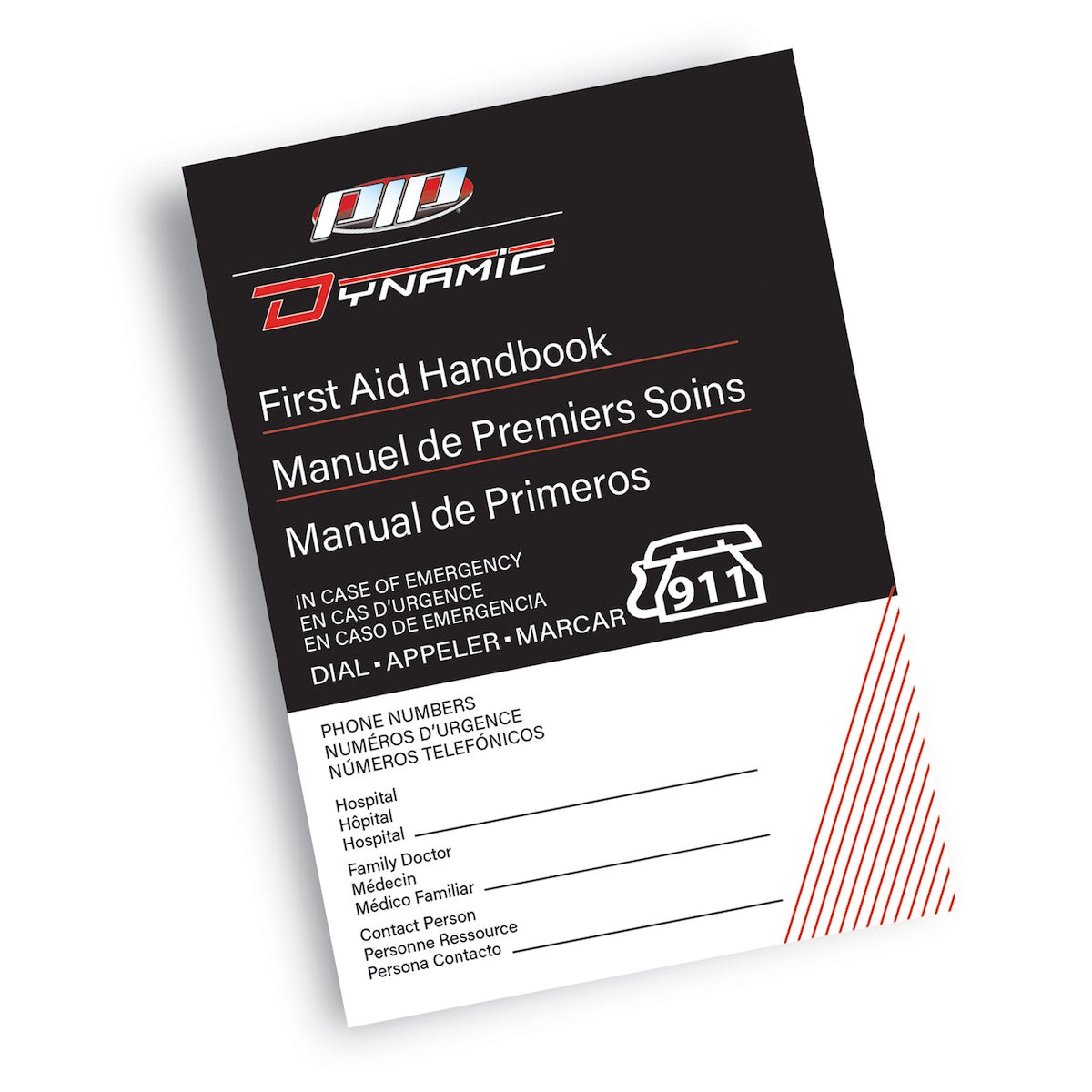 Pocket Guide - PIP Dynamic First Aid Pocket Guide Booklet Small Bilingual, FAFM001
