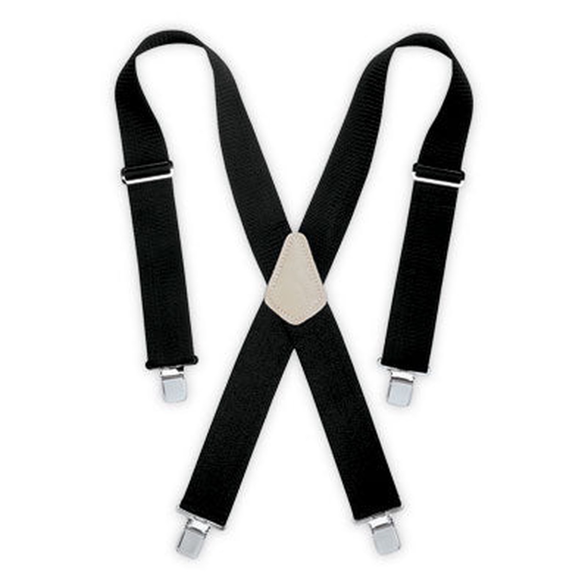 Suspenders - Kuny's Nylon/Elastic Industrial Black Suspenders, SP17-BL