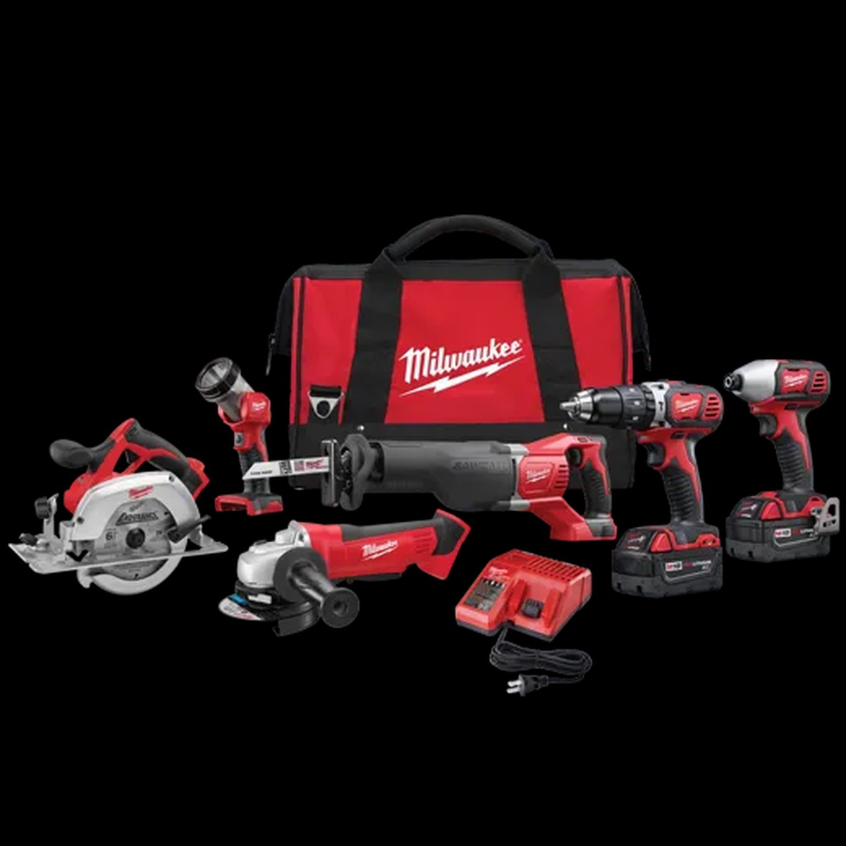 Combo Kit - Milwaukee M18 Cordless 6-Tool Combo Kit, 2696-26
