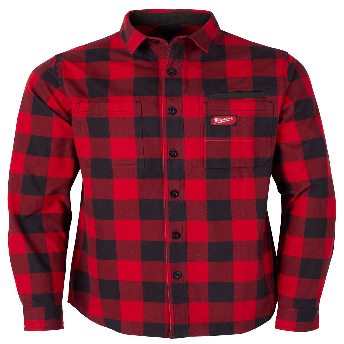 Long-Sleeved Shirt - Milwaukee GRIDIRON Flannel Shirt (Grey, Red or Blue), M551