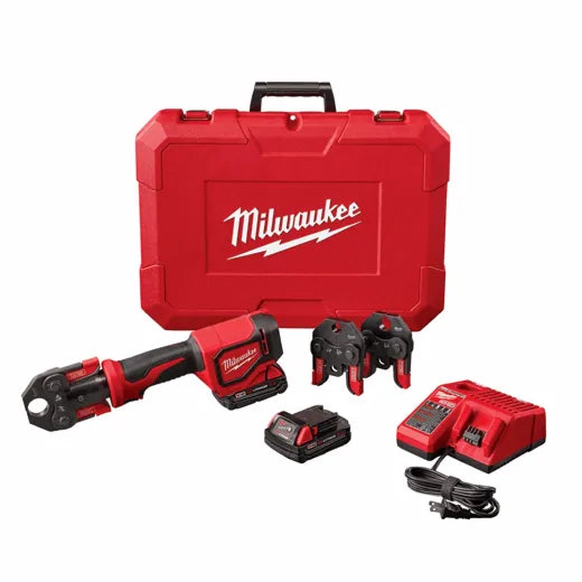 Press Tool Kit - Milwaukee M18 Short Throw Press Tool Kit with PEX Crimp Jaws, 2674-22C