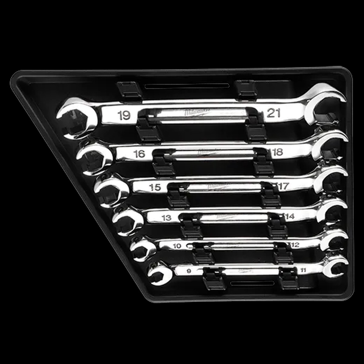 Wrench Set - Milwaukee 6pc Double End Flare Nut Wrench Set - Metric, 48-22-9471