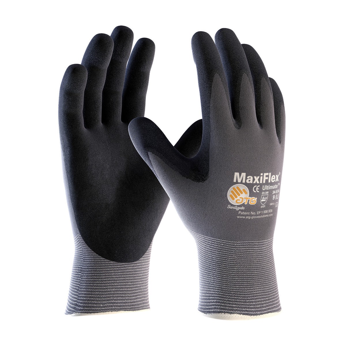 General Purpose Gloves - ATG MaxiFlex Ultimate Seamless Knit Nylon/Elastane Gloves, GP34874