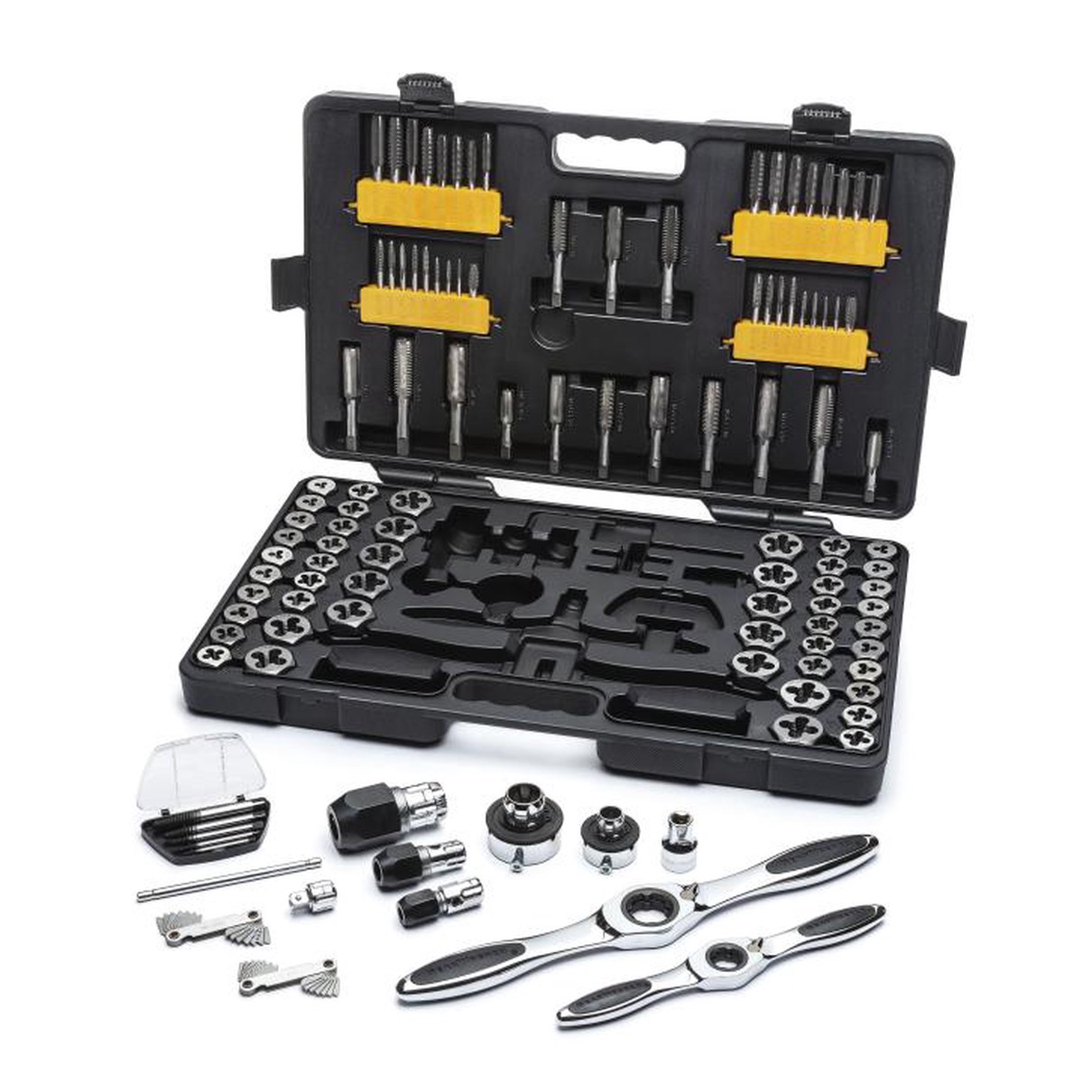 Ratcheting Tap and Die Set - Gearwrench 114 Piece SAE/Metric, 82812
