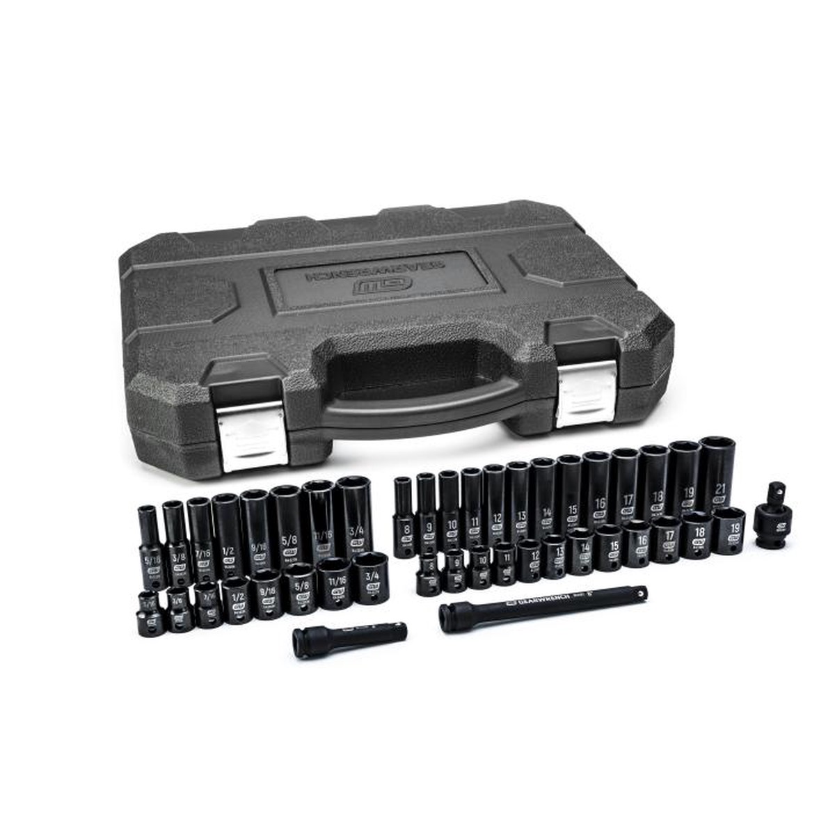 Socket Set - Gearwrench 44 Piece 3/8in Drive 6 Point Standard & Deep Impact SAE/Metric, 84916N