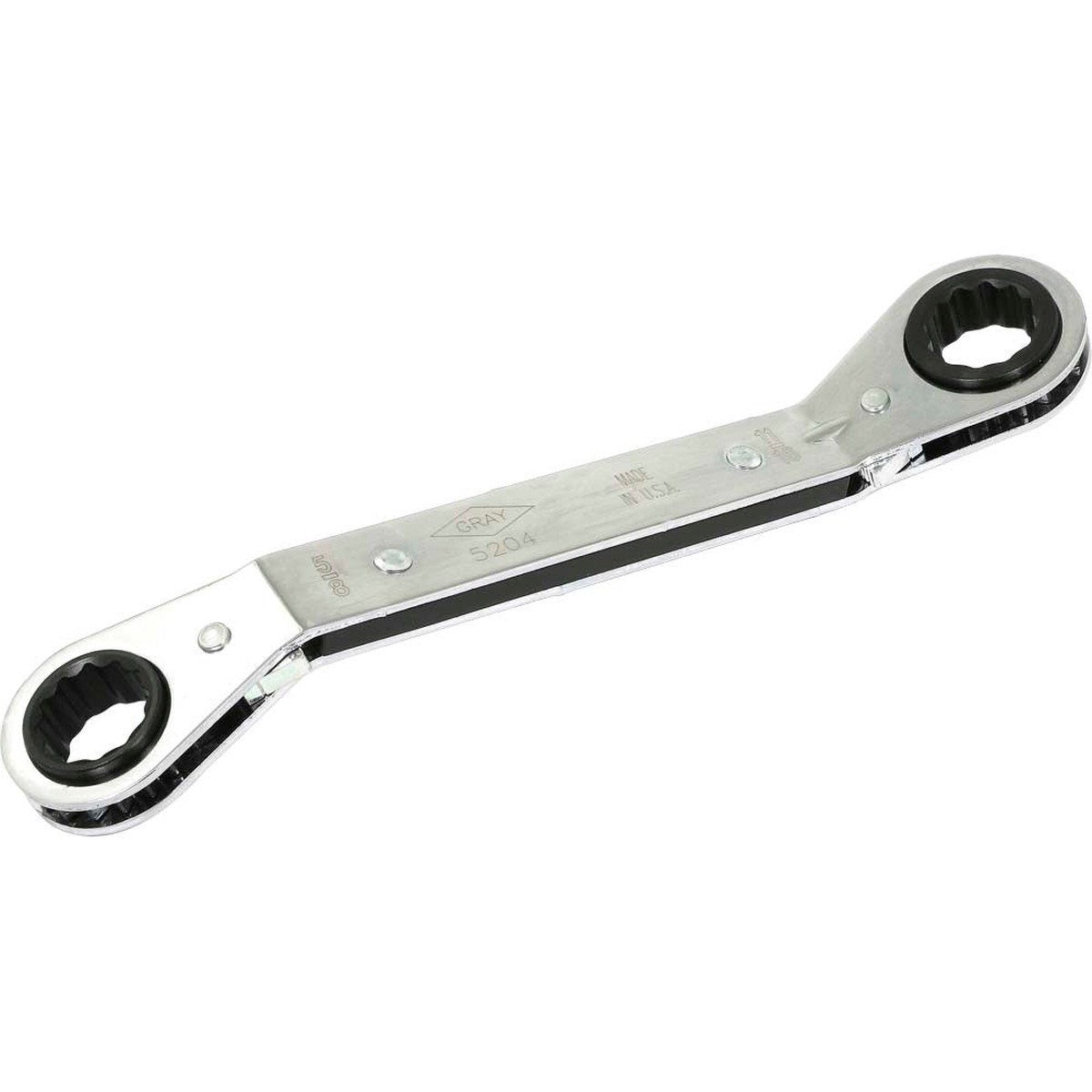 Wrench - Gray Tools SAE 25 Offset Ratcheting Box End Wrenches - 12 Point, 520