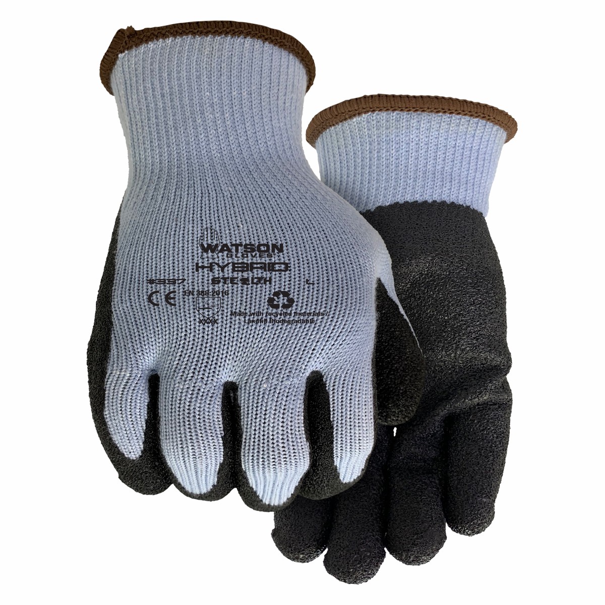 Gardening Gloves - Watson Gloves Stealth Hybrid Landfill Biodegradable Glove, 337