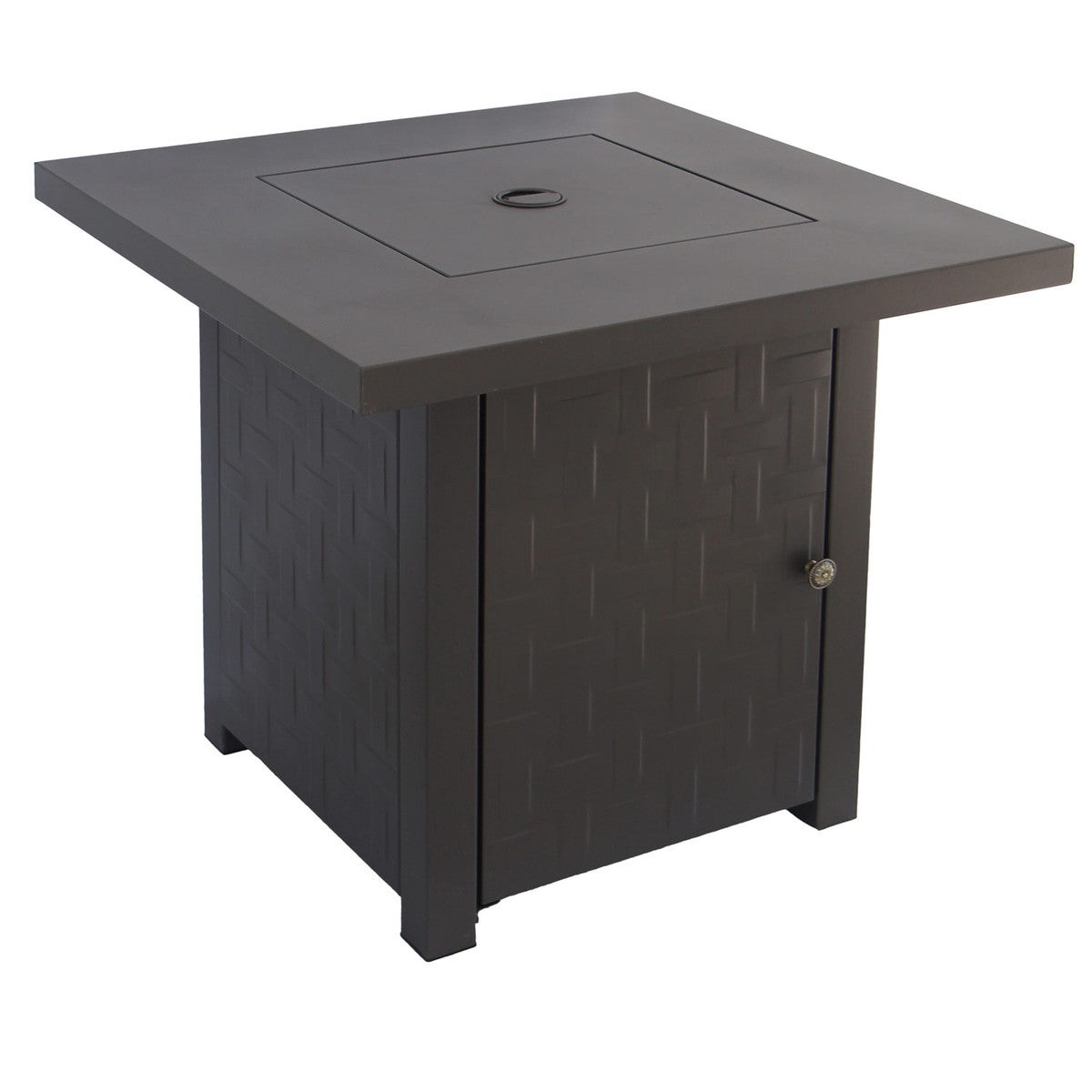 Outdoor Heater - JR Home - Paramount Laureen Steel Fire Table, Kaffee, FP-441