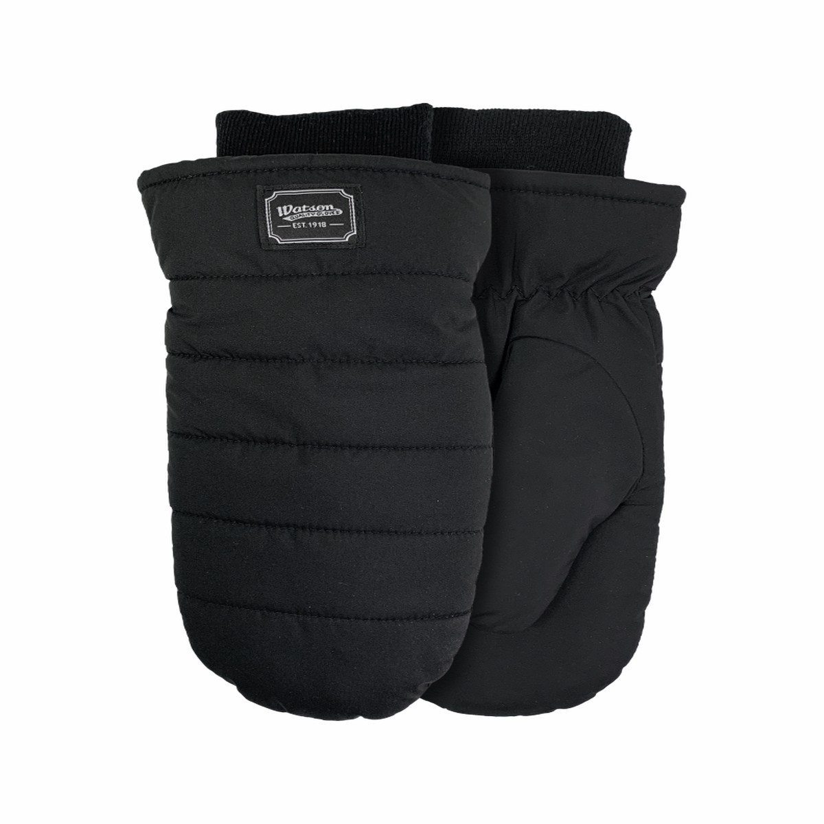 Winter Gloves - Watson Gloves Black Puffer Mitt, 9593B