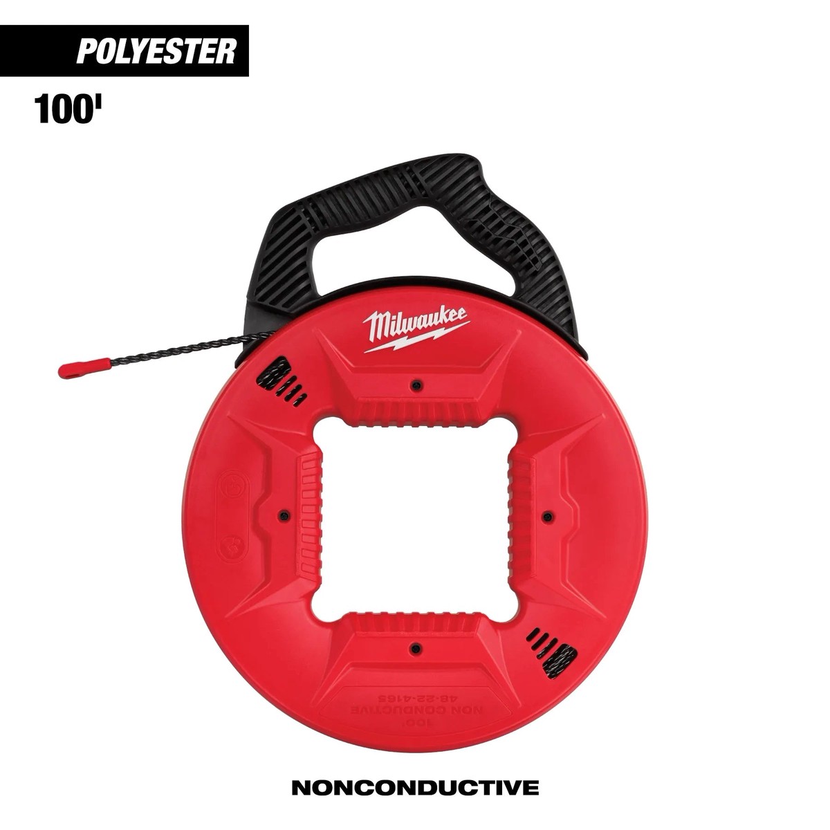 Fish Tape - Milwaukee 100' Non-Conductive Polyester Fish Tape, 48-22-4165
